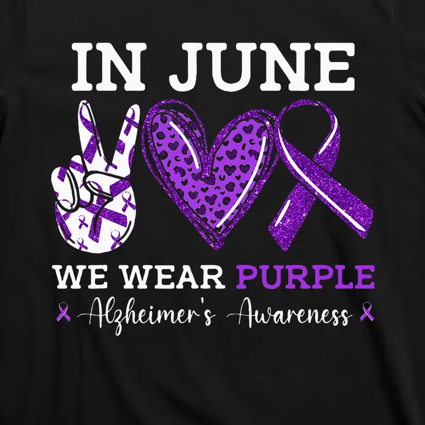 In June We Wear Purple Alzheimers Awareness T-Shirt