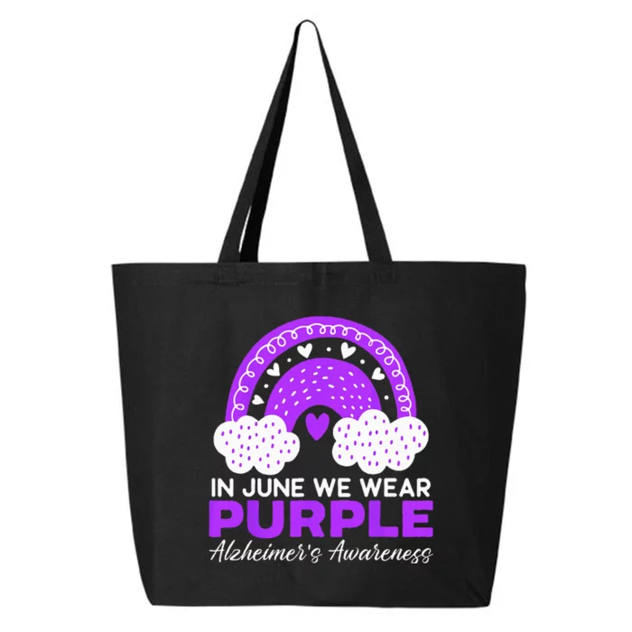 In June We Wear Purple Alzheimers Awareness Dementia 25L Jumbo Tote