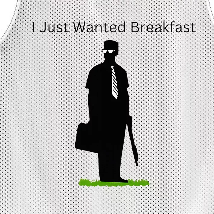 I Just Wanted Breakfast Mesh Reversible Basketball Jersey Tank