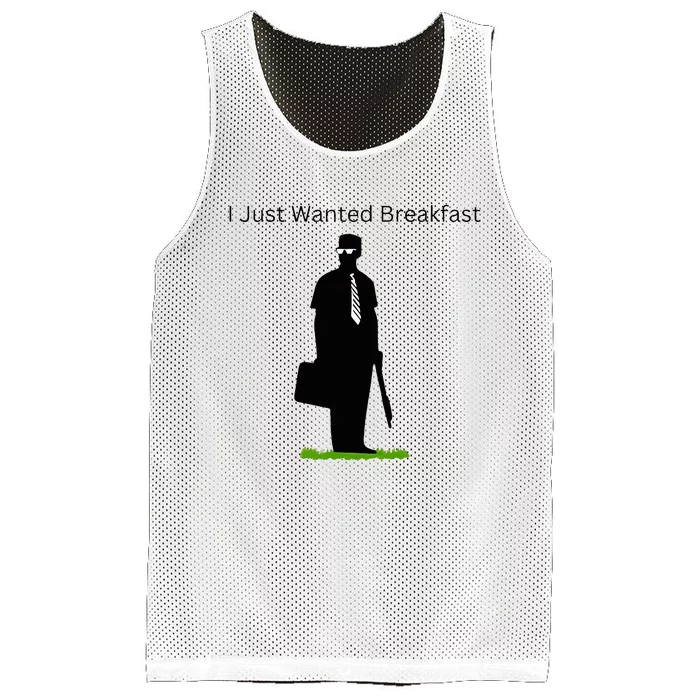 I Just Wanted Breakfast Mesh Reversible Basketball Jersey Tank