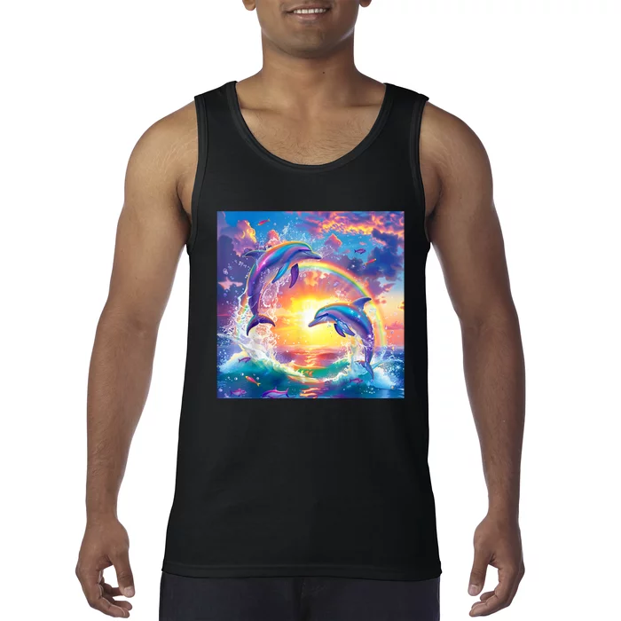 I Just Wanna Be Part Of Your Symphony Symphony Dolphin Meme Tank Top