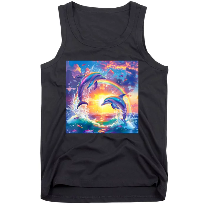 I Just Wanna Be Part Of Your Symphony Symphony Dolphin Meme Tank Top