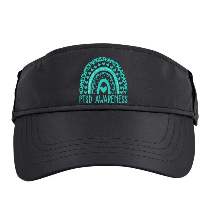 In June We Wear Teal PTSD Awareness Month Adult Drive Performance Visor