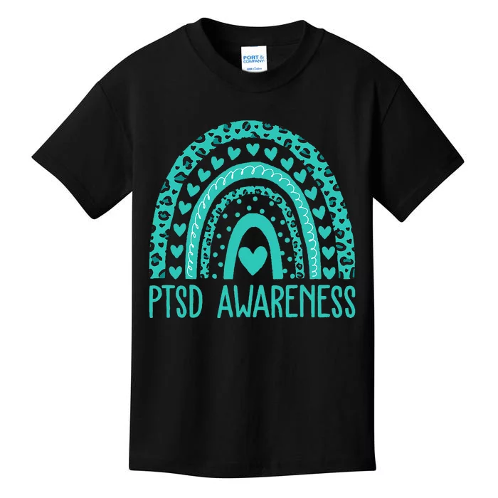 In June We Wear Teal PTSD Awareness Month Kids T-Shirt