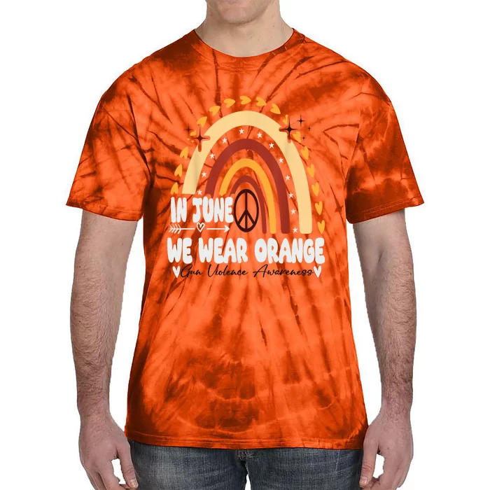 In June We Wear Orange End Gun Violence Awareness Tie-Dye T-Shirt