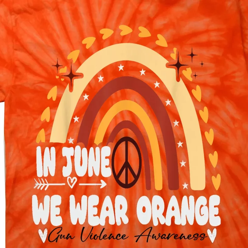 In June We Wear Orange End Gun Violence Awareness Tie-Dye T-Shirt