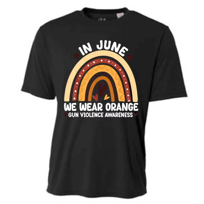 In June We Wear Orange End Gun Violence Awareness Cooling Performance Crew T-Shirt