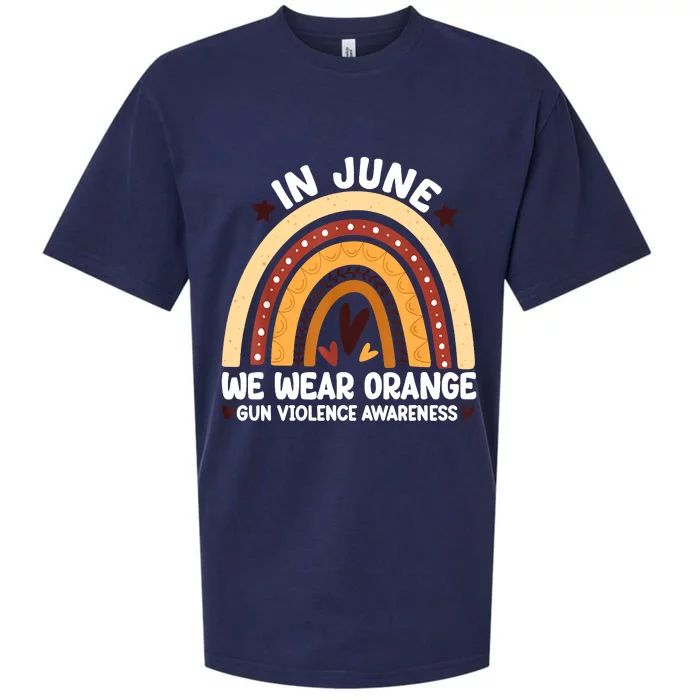 In June We Wear Orange End Gun Violence Awareness Sueded Cloud Jersey T-Shirt