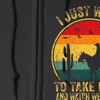 I Just Want To Take Naps And Watch Westerns Full Zip Hoodie