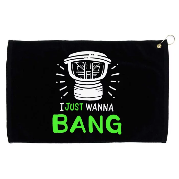 I Just Wanna Bang Car Audio Technician Grommeted Golf Towel