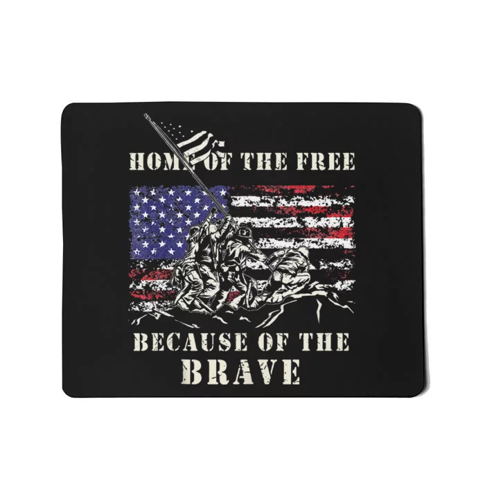 Iwo Jima WWII Veteran Memorial Day USA Flag Army Patriotic Mousepad