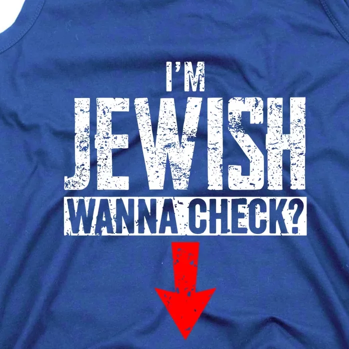 IM Jewish Wanna Check Hebrew Hanukkah Passover Brit Milah Tank Top