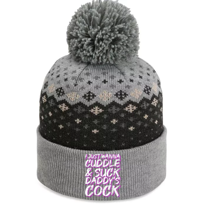 I Just Wanna Cuddle And Suck Daddy's Cock BDSM Sexy DDLG The Baniff Cuffed Pom Beanie