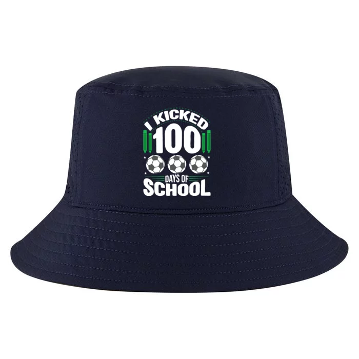 I Kicked 100 Days Of School Soccer Player Costume Boy Cool Comfort Performance Bucket Hat