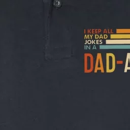 I Keep All My Dad Jokes In A Dadabase Softstyle Adult Sport Polo