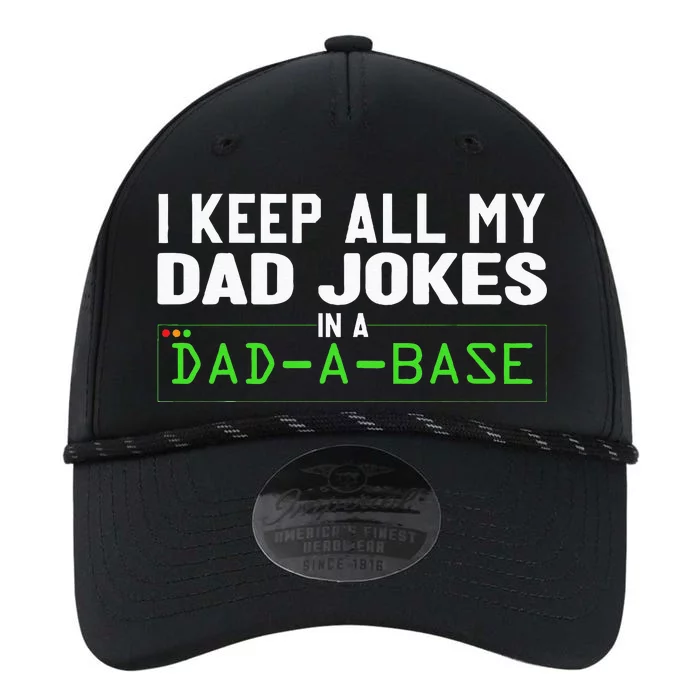 I Keep All My Dad Jokes In A Dad A Base Dad Sarcastic Funny Performance The Dyno Cap