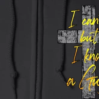 I Know A Guy Jesus Cross Funny Christian Full Zip Hoodie