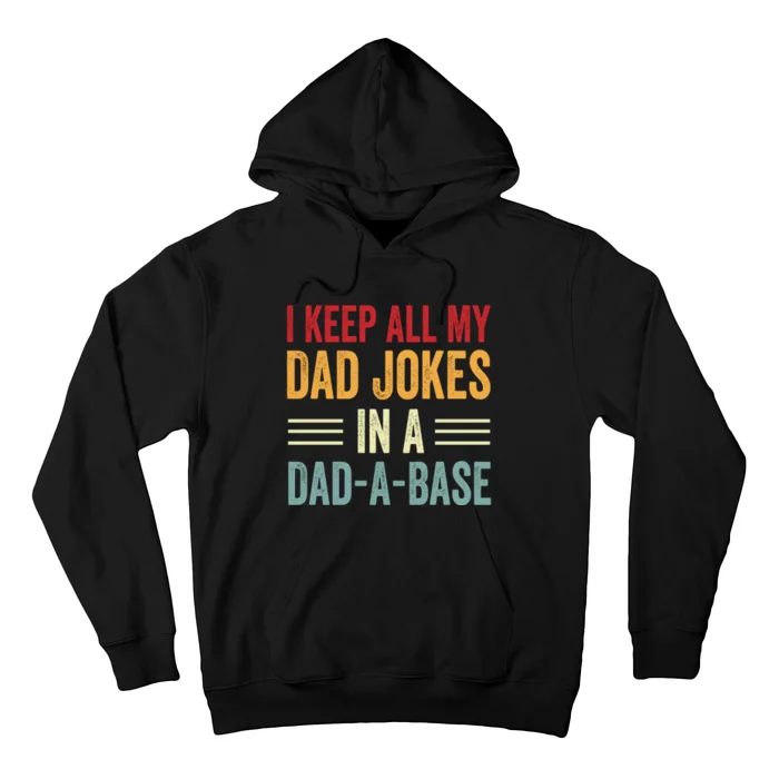 I Keep All My Dad Jokes In A Dad A Base Hoodie