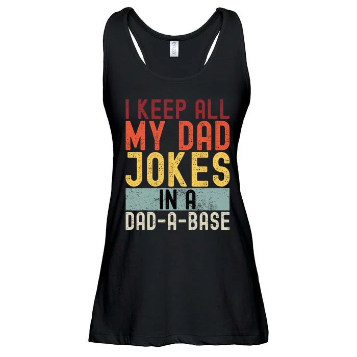 I Keep All My Dad Jokes In A Dad A Base Funny Programming Ladies Essential Flowy Tank