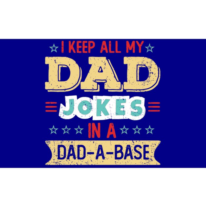 I Keep All My Dad Jokes In A Dadgreat Giftagreat Giftbase Vintage Fathers Day Gi Bumper Sticker