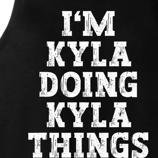 IM Kyla Doing Kyla Things Funny Name Ladies Tri-Blend Wicking Tank