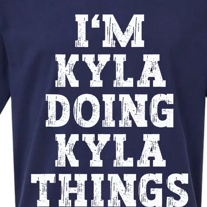 IM Kyla Doing Kyla Things Funny Name Sueded Cloud Jersey T-Shirt