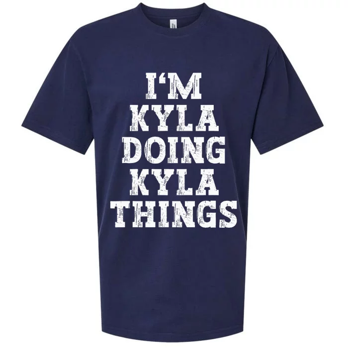 IM Kyla Doing Kyla Things Funny Name Sueded Cloud Jersey T-Shirt