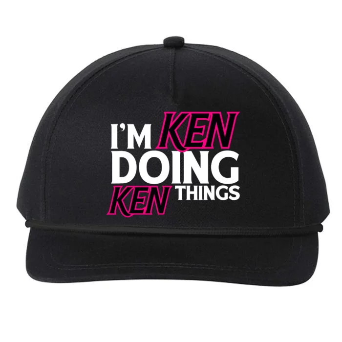 IM Ken Doing Ken Things Funny First Name Ken Sarcastic Snapback Five-Panel Rope Hat