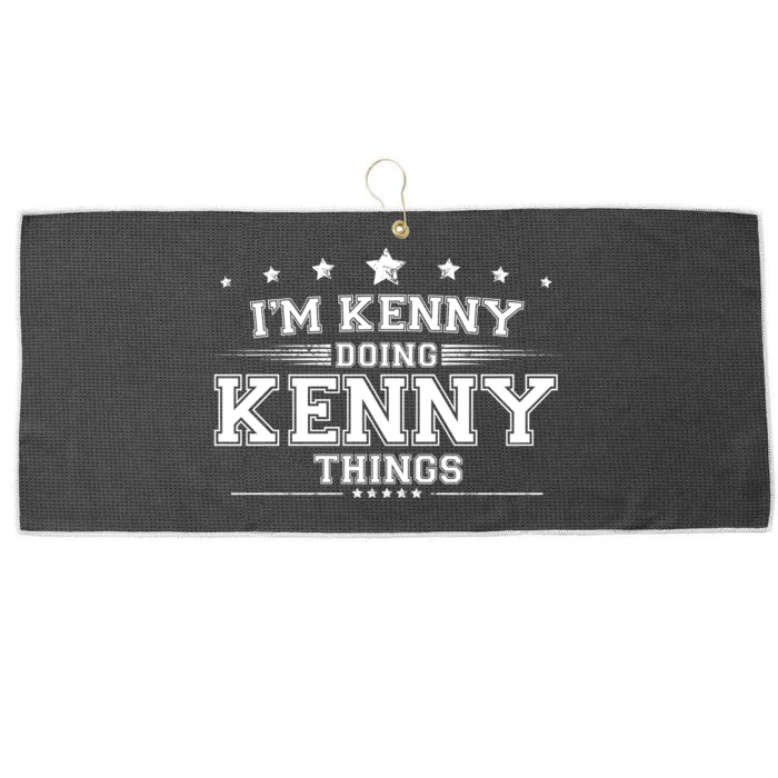 Im Kenny Doing Kenny Things Large Microfiber Waffle Golf Towel