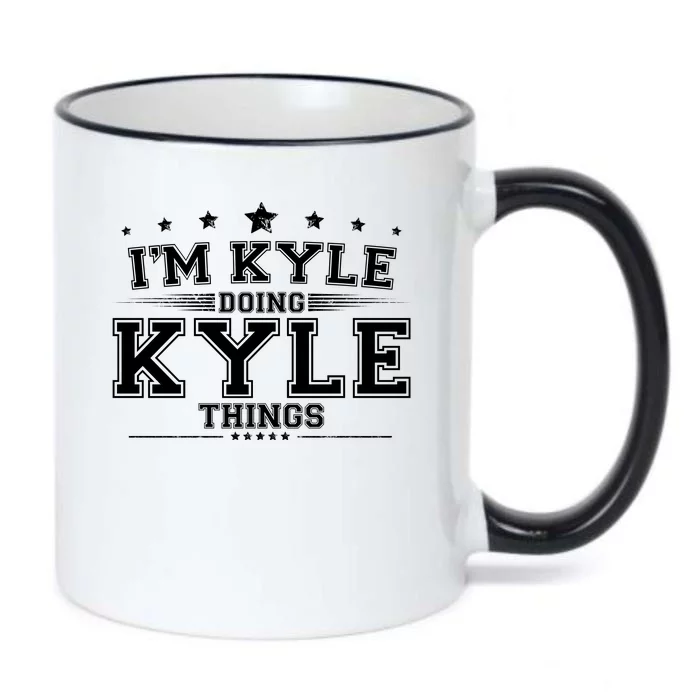 Im Kyle Doing Kyle Things Black Color Changing Mug