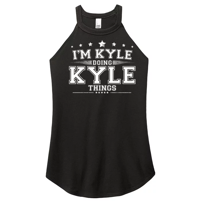 Im Kyle Doing Kyle Things Women’s Perfect Tri Rocker Tank