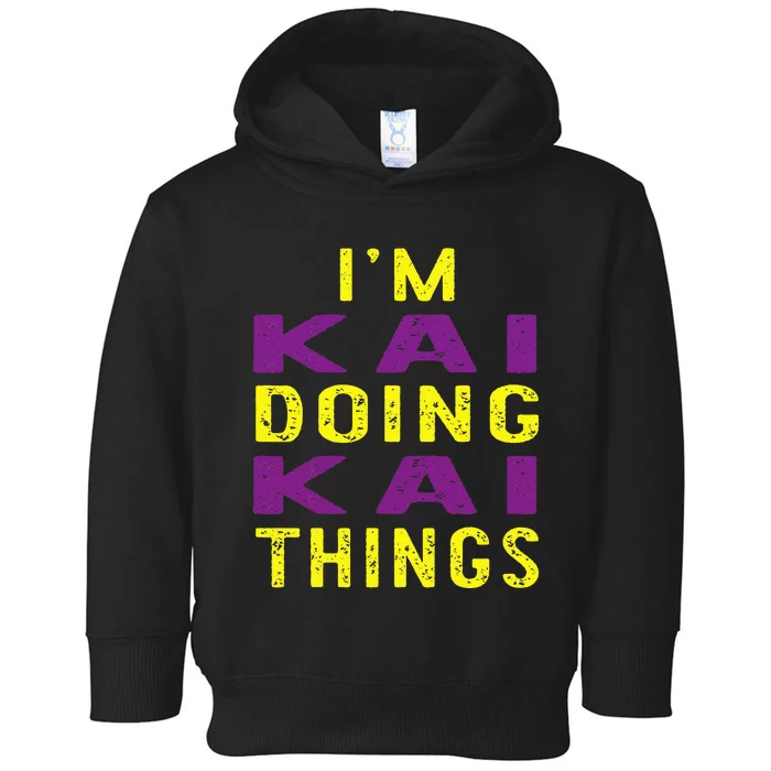 IM Kai Doing Kai Things Toddler Hoodie