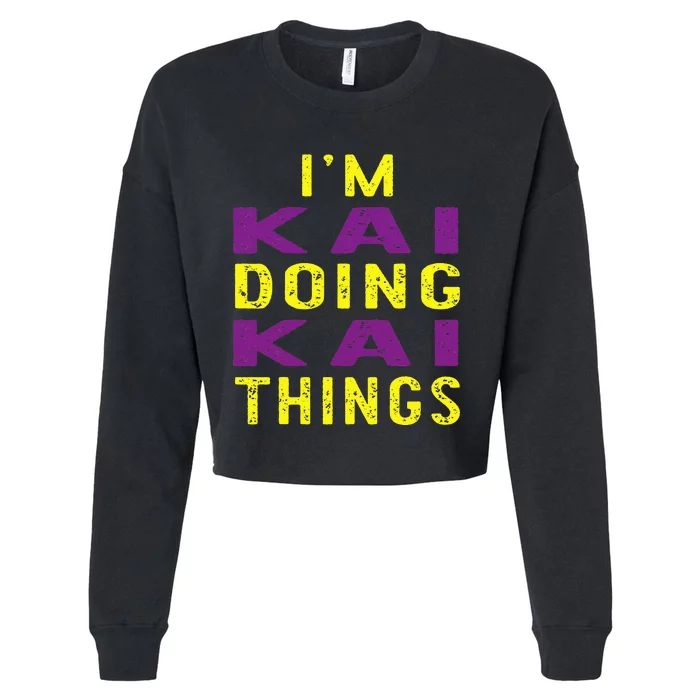 IM Kai Doing Kai Things Cropped Pullover Crew