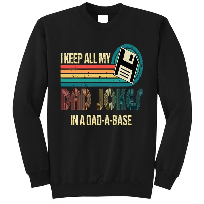 I Keep Dad Jokes In A Dad A Base Funny Fathers Day Sweatshirt