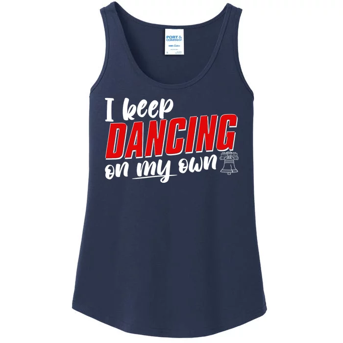 I Keep Dancing On My Own Philadelphia Baseball Ladies Essential Tank