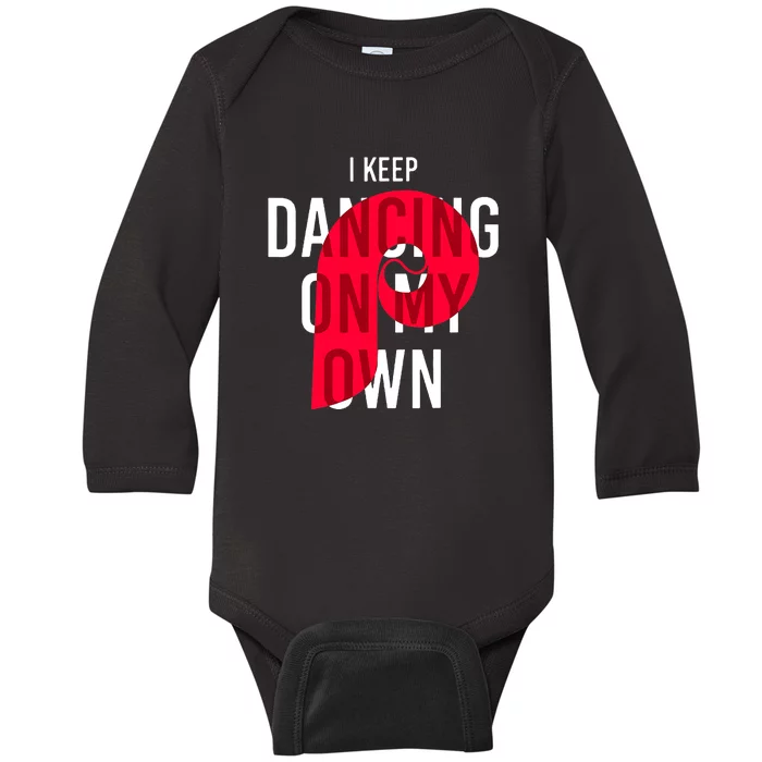 I Keep Dancing On My Own Philly Philadelphia Design Baby Long Sleeve Bodysuit