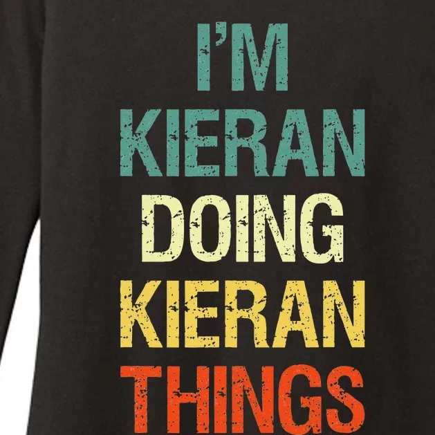 IM Kieran Doing Kieran Things Personalized First Name Gift Womens CVC Long Sleeve Shirt