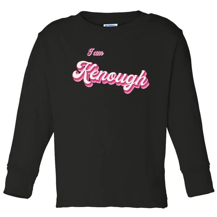 Im Ksufficient Enough Vintage Design Toddler Long Sleeve Shirt