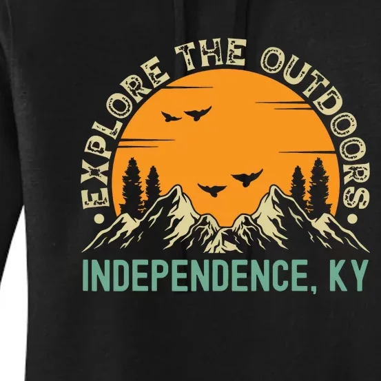 Independence Kentucky Explore The Outdoors Women's Pullover Hoodie