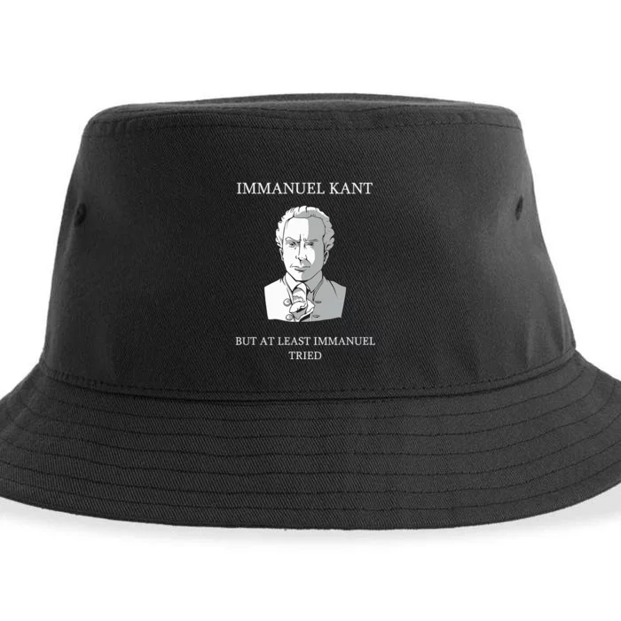 Immanuel Kant Funny Philosophy Saying Gift Sustainable Bucket Hat