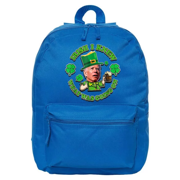 I Knew Funny Gift 16 in Basic Backpack