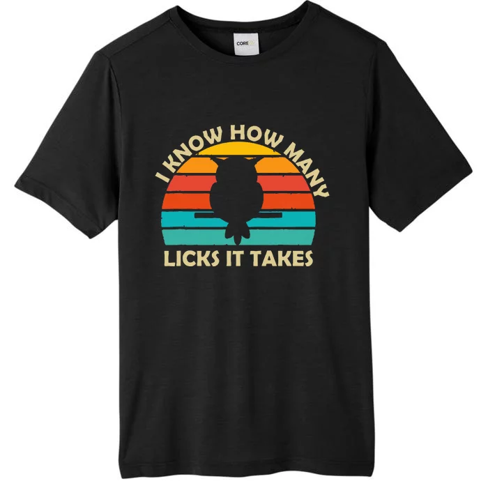 I Know How Many Licks It Takes Funny Candy Lover Lollipop ChromaSoft Performance T-Shirt