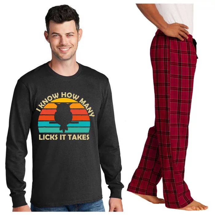 I Know How Many Licks It Takes Funny Candy Lover Lollipop Long Sleeve Pajama Set