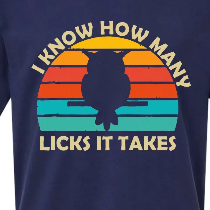 I Know How Many Licks It Takes Funny Candy Lover Lollipop Sueded Cloud Jersey T-Shirt