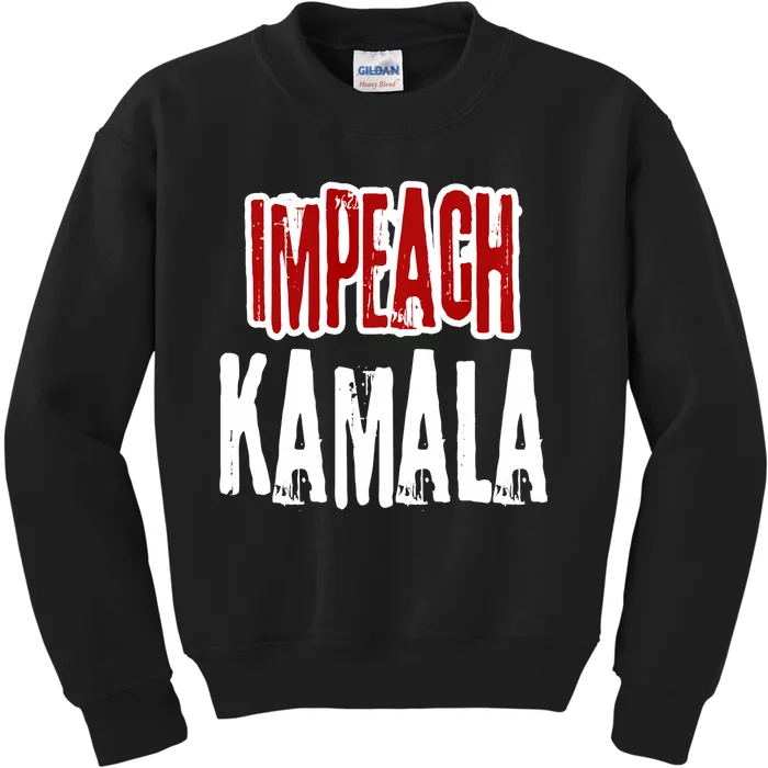 Impeach Kamala Harris Anti Kamala Harris Socialism Kids Sweatshirt