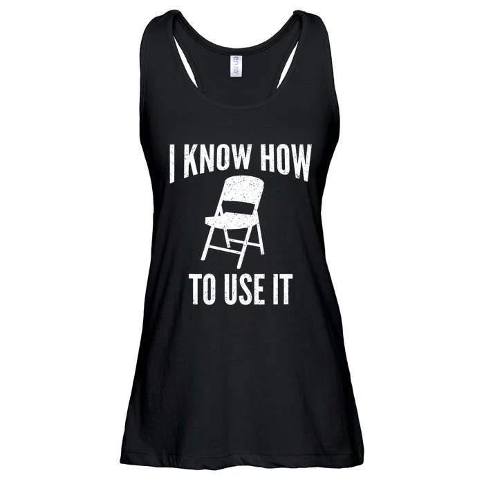 I Know How To Use It Folding Chair Ladies Essential Flowy Tank