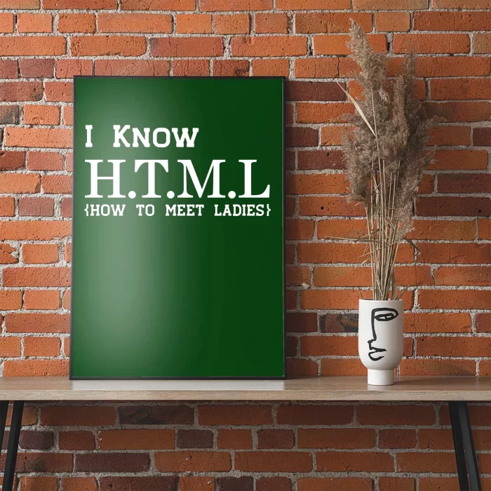 I Know HTML How To Meet Ladies Poster