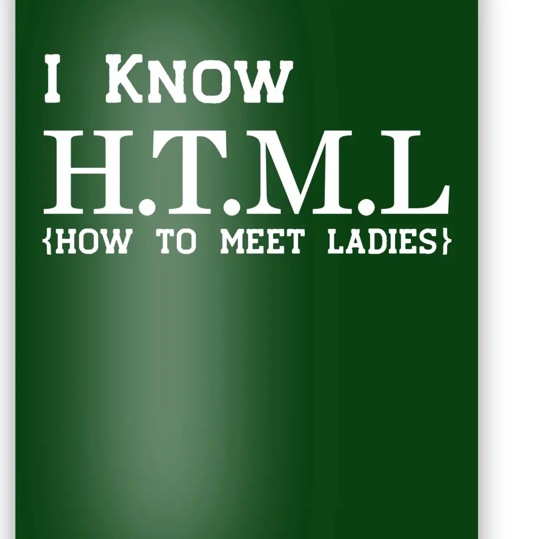 I Know HTML How To Meet Ladies Poster