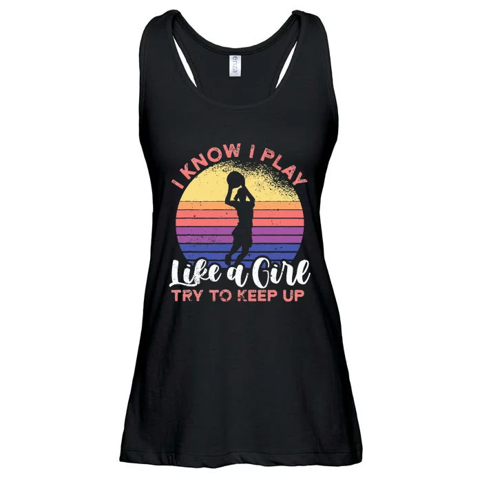 I know I play like a try to keep up for a basketball Ladies Essential Flowy Tank