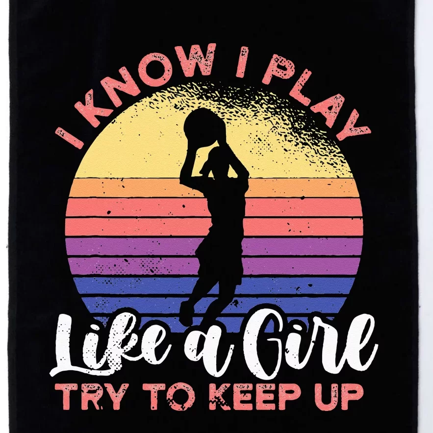 I know I play like a try to keep up for a basketball Platinum Collection Golf Towel